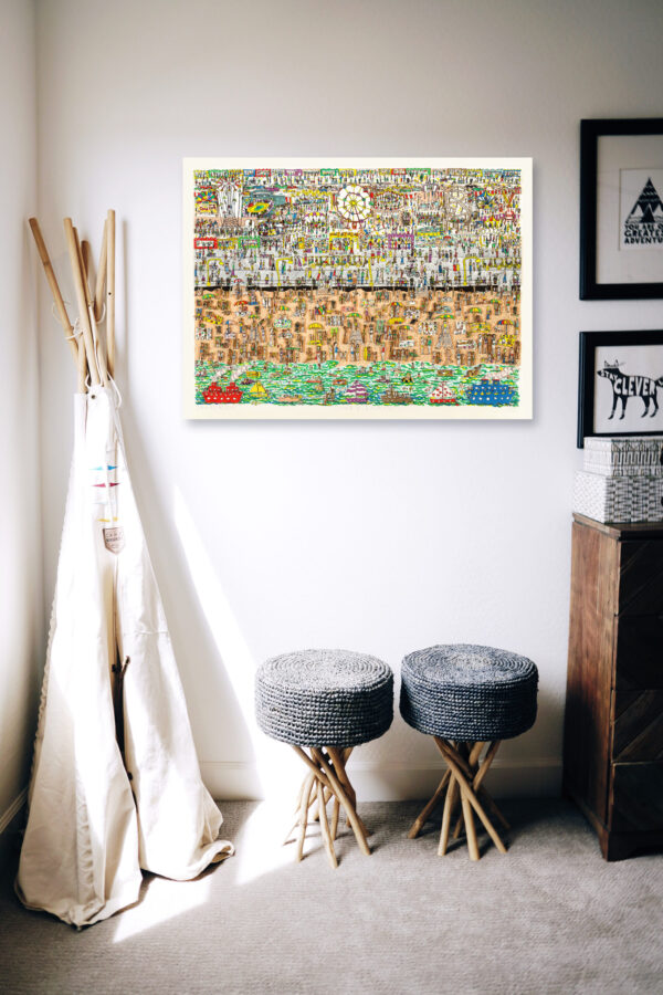 Coney Island - James Rizzi - 1983 – Image 4
