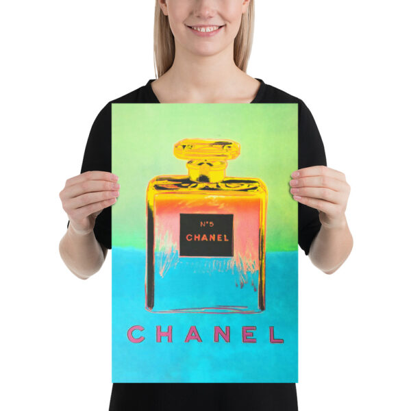 Chanel n° 5. Famous pop art perfume poster inspired by Andy Warhol – Image 7