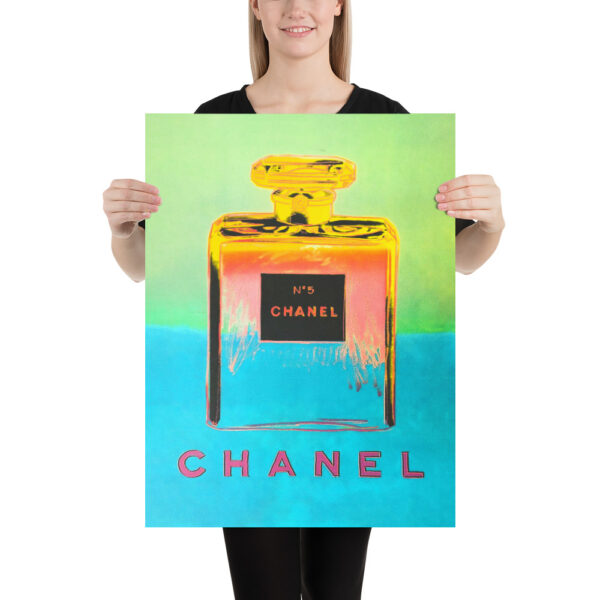 Chanel n° 5. Famous pop art perfume poster inspired by Andy Warhol – Image 9