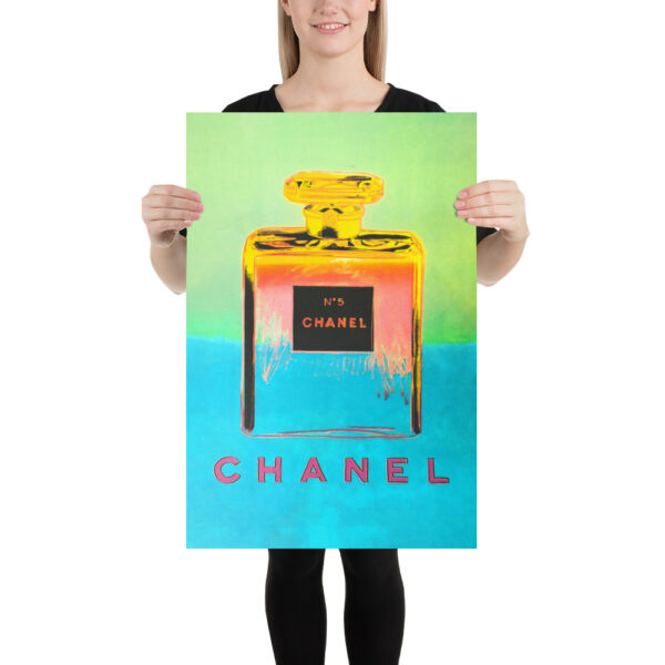 Chanel n° 5. Famous pop art perfume poster inspired by Andy Warhol – Image 4
