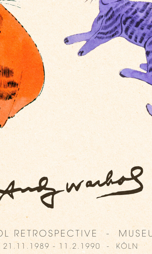 Andy Warhol Retrospective Exhibition at the Ludwig Museum in Cologne 1989 - Poster – Image 2
