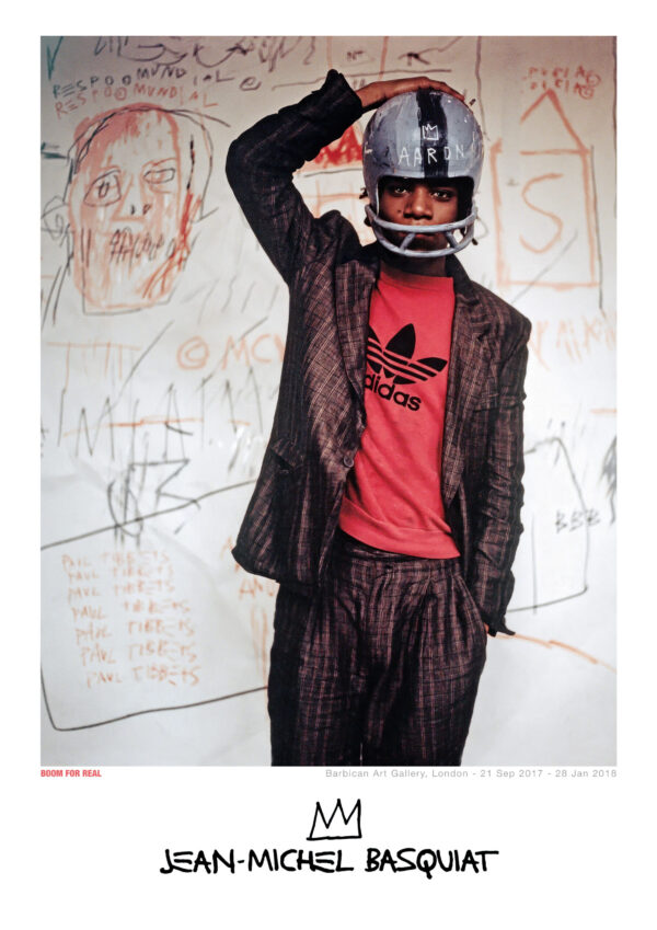 Boom for Real - Jean-Michel Basquiat - Exhibition poster at Barbican Art Gallery, London