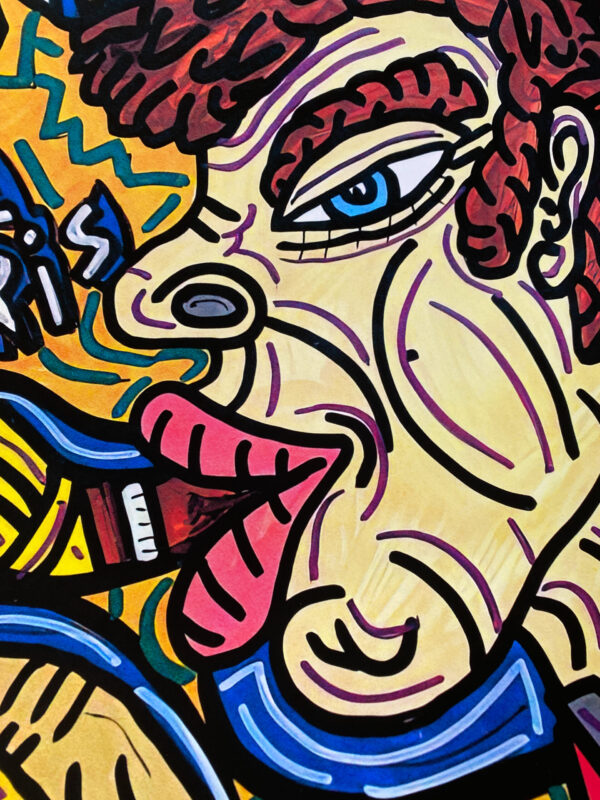 "The Saxophonist" by Robert Combas for the 10th Paris Jazz Festival - 1989 – Image 9
