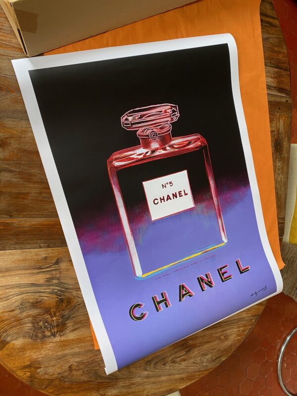 Affiche Chanel n°5 pop art Andy Warhol 70 x 100 cm – Image 3