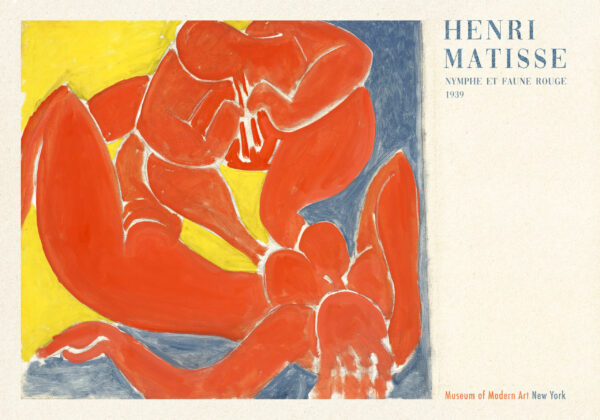 Nymph and Red Faun (Faun Charming the Sleeping Nymph) - H. Matisse 1939 - Poster