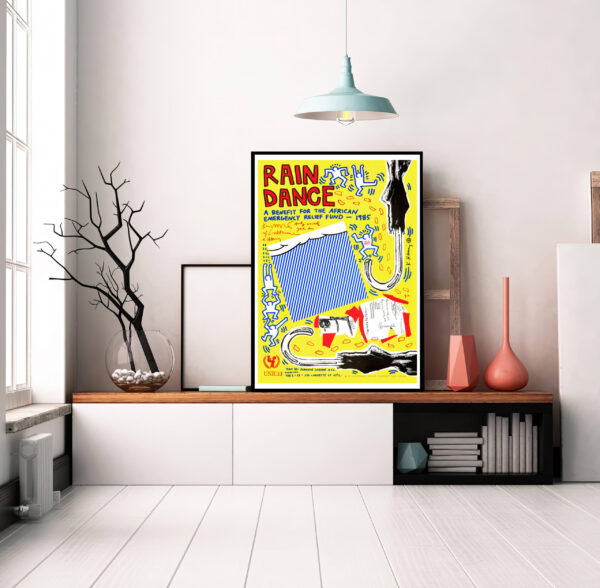 Rain Dance - UNICEF Warhol Lichtenstein Haring Basquiat Ono - 1985 - Poster – Image 4