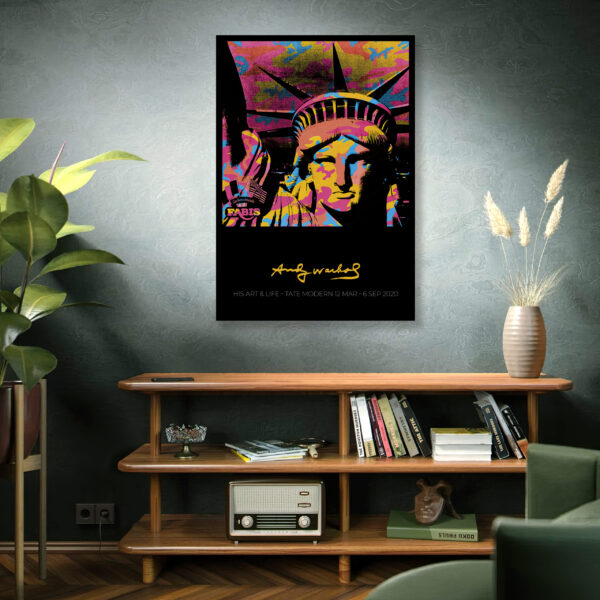 Statue of Liberty 1986 - Andy Warhol Retrospective at Tate Modern London - Poster – Image 9
