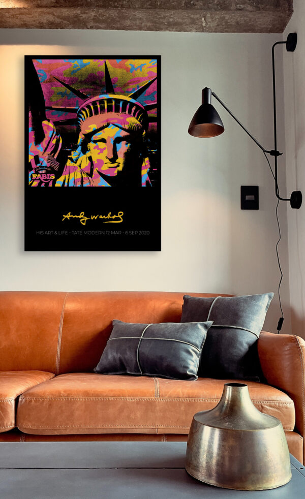 Statue of Liberty 1986 - Andy Warhol Retrospective at Tate Modern London - Poster – Image 7