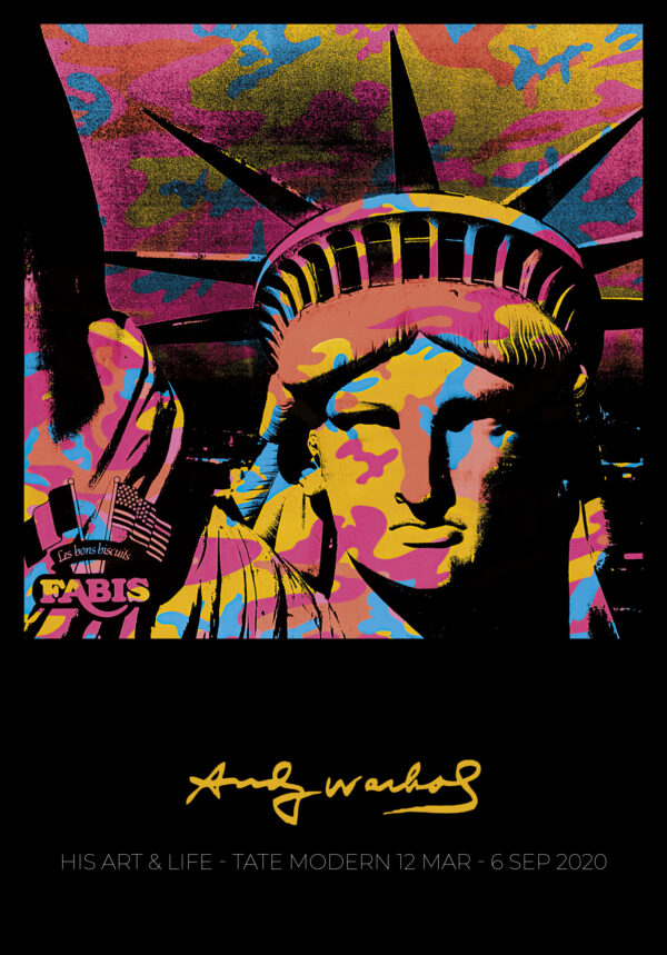 Statue of Liberty 1986 - Andy Warhol Retrospective at Tate Modern London - Poster