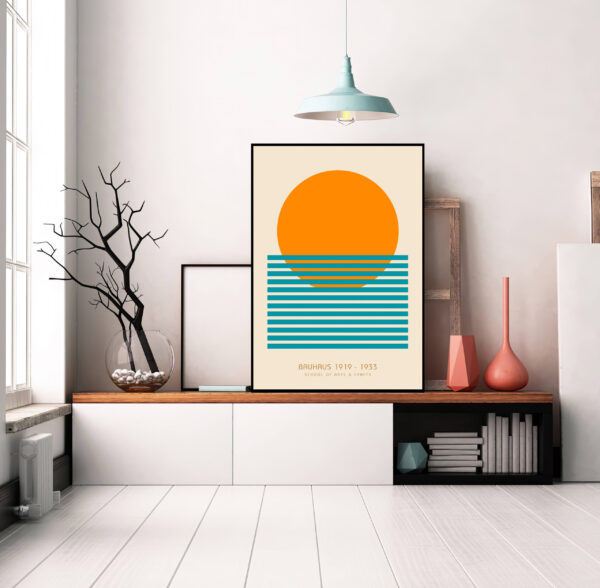 Bauhaus - Sunset - Minimalist Art Poster 1924 – Image 6