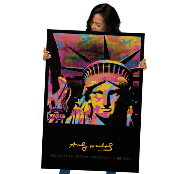 Statue of Liberty 1986 - Andy Warhol Retrospective at Tate Modern London - Poster – Image 4