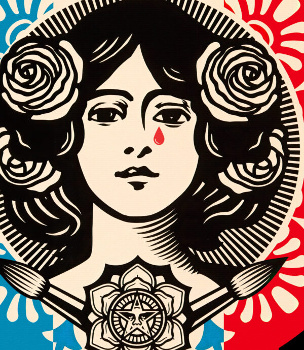 Liberty, Equality, Fraternity 2016 - Marianne crying - Shepard Fairey (Obey the giant) – Image 3