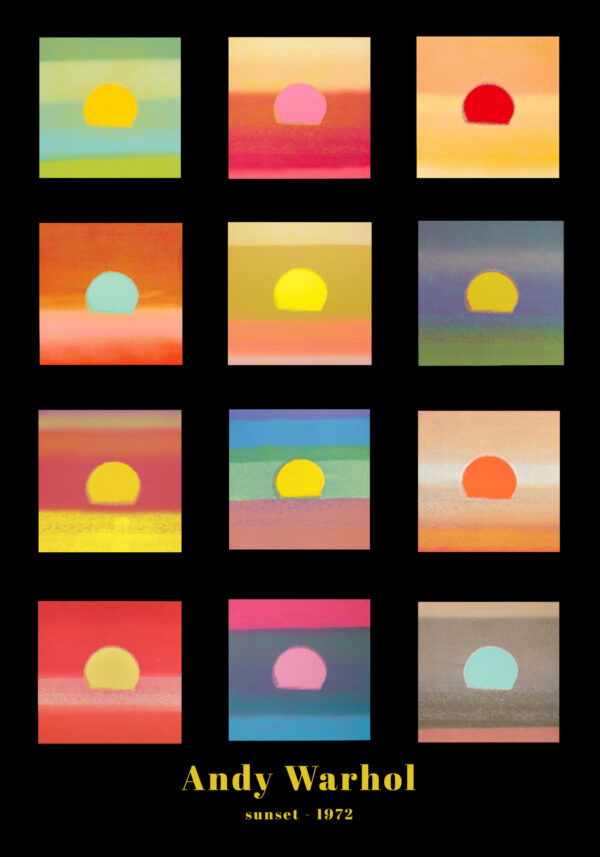 Andy Warhol - Sunset, 1972 - 12 versions - Poster
