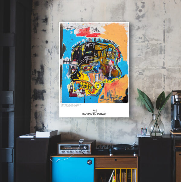 Human skull between life and death - 1981 - Poster Jean-Michel Basquiat – Image 3