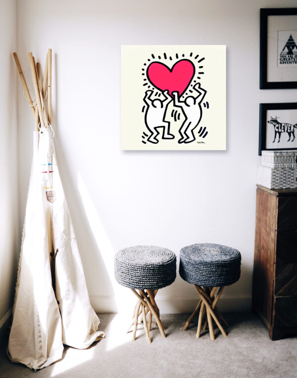 Keith Haring - Iconic image of the heart of two lovers dancing - Poster – Image 8