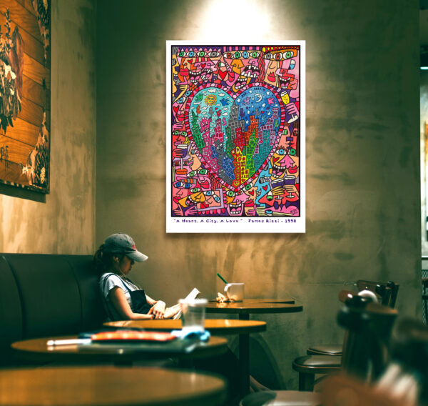 A Heart, A City, A Love - James Rizzi 1998 - Poster – Image 9