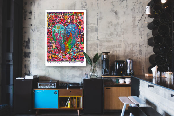 A Heart, A City, A Love - James Rizzi 1998 - Poster – Image 8