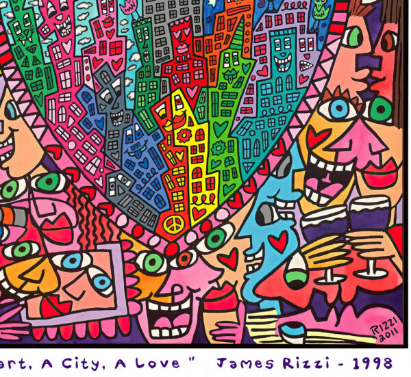 A Heart, A City, A Love - James Rizzi 1998 - Poster – Image 3