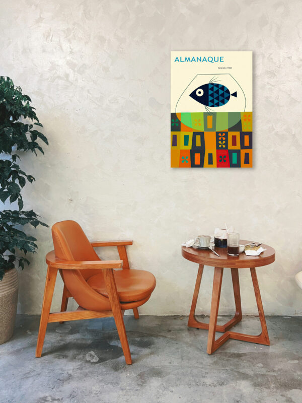 Almanaque Magazine February 1960, by Portuguese designer Sebastião Rodrigues - Poster – Image 10