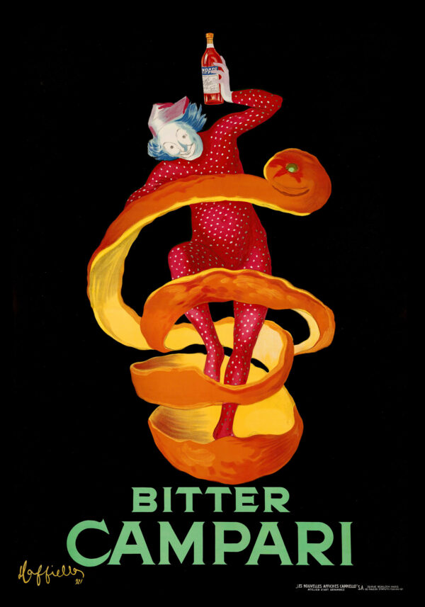 Famous 1921 advertising poster by Leonetto Cappiello for Campari