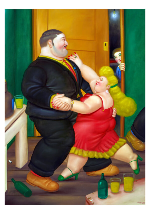 Couple of tango dancers - Fernando Botero 1982 - Poster