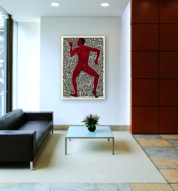Keith Haring - The Dancing Man - Exhibition at the Tony Shafrazi Gallery - 1984 Poster – Image 2