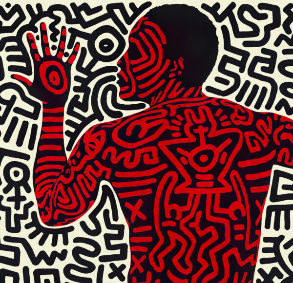 Keith Haring - The Dancing Man - Exhibition at the Tony Shafrazi Gallery - 1984 Poster