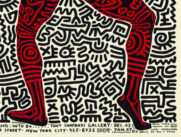 Keith Haring - The Dancing Man - Exhibition at the Tony Shafrazi Gallery - 1984 Poster – Image 9