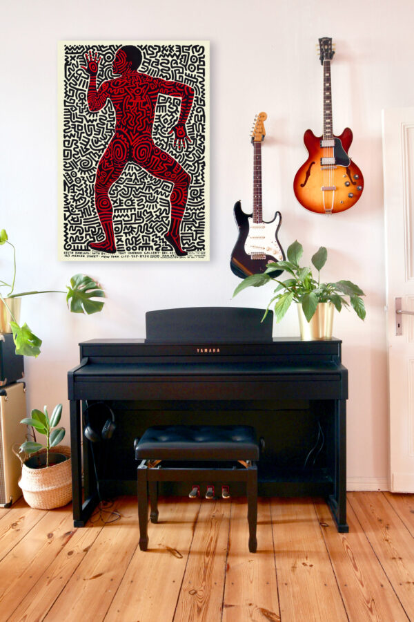 Keith Haring - The Dancing Man - Exhibition at the Tony Shafrazi Gallery - 1984 Poster – Image 8