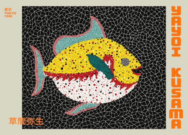 Fish - Yayoi Kusama - 1986 Poster