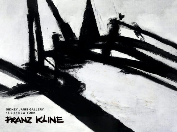 Franz Kline - Sidney Janis Gallery New York - 1958 - Poster