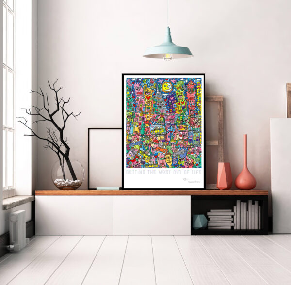 Getting The Most Out Of Life - James Rizzi - Poster – Image 3