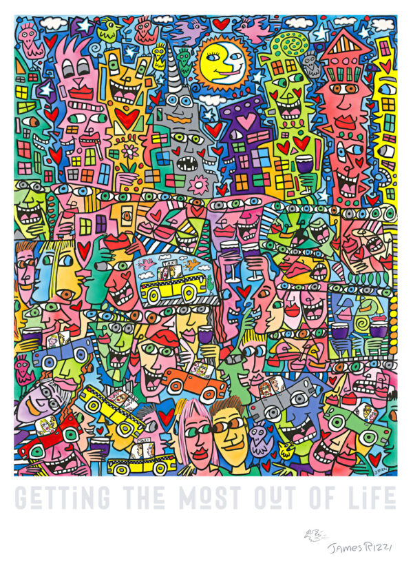 Getting The Most Out Of Life - James Rizzi - Poster