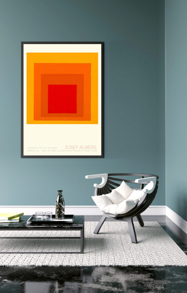 Poster by minimalist artist Albers Josef - Guggenheim Museum New York 1998 – Image 9