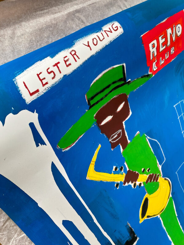 In the Wings - Lester Young club Reno - Basquiat 1986 - Poster – Image 8