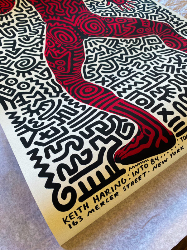 Keith Haring - The Dancing Man - Exhibition at the Tony Shafrazi Gallery - 1984 Poster – Image 7