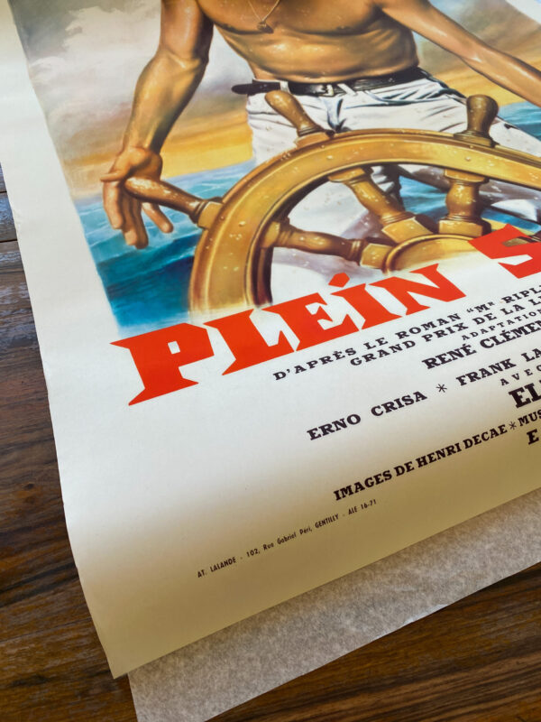 Purple Noon "Plein Soleil" René Clément movie - A. Delon, M. Laforet et M. Ronet - Poster – Image 13