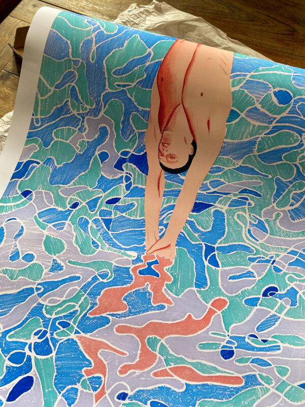 The Diver - JO Munich 1972 - David Hockney Poster 61×91 cm – Image 9