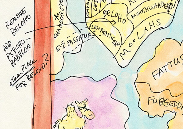 New Yorkistan - Sketch of the iconic cover for The New Yorker magazine. Poster – Image 3