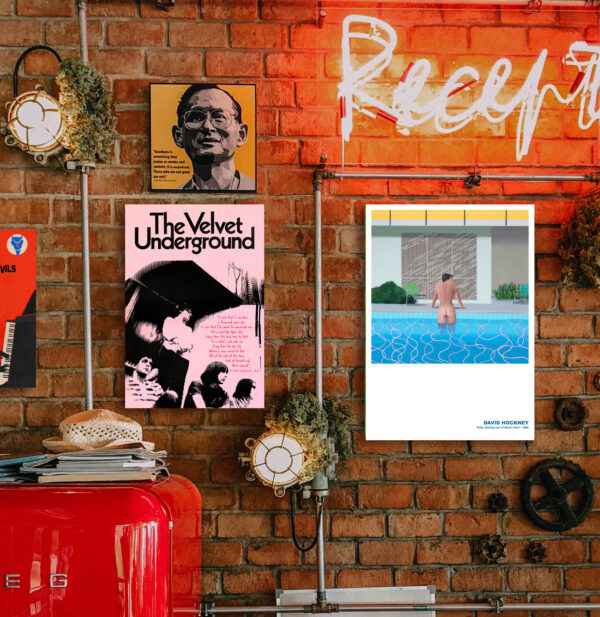 Peter emerging from Nick's pool - David Hockney, 1966 - Poster – Image 2