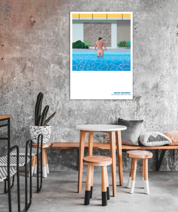 Peter emerging from Nick's pool - David Hockney, 1966 - Poster – Image 8