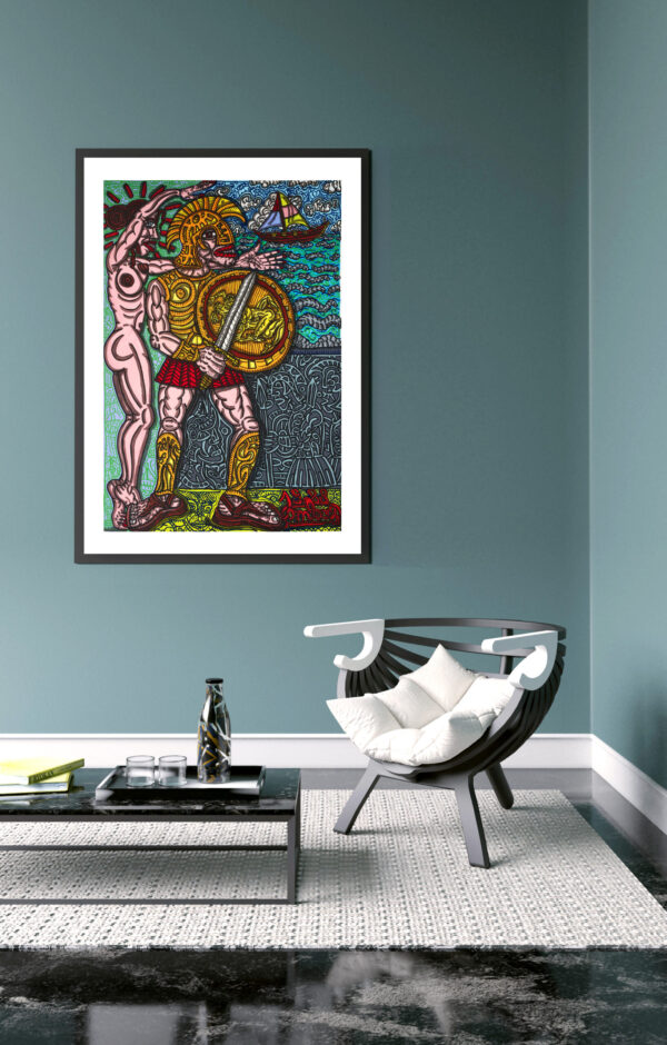 Portrait of Achille - Robert Combas - 1988 - Poster 70 x 100 cm – Image 2