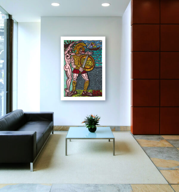 Portrait of Achille - Robert Combas - 1988 - Poster 70 x 100 cm – Image 6