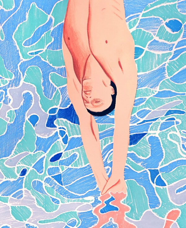 The Diver - JO Munich 1972 - David Hockney Poster 61×91 cm – Image 5