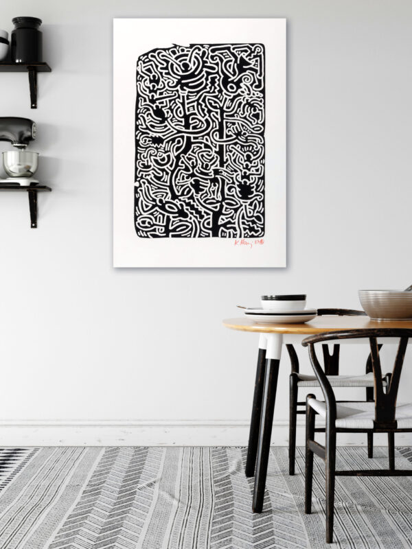 Keith Haring - Untitled (Stone 3) - 1989 - Poster – Image 9