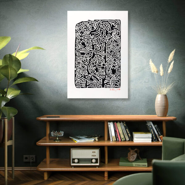 Keith Haring - Untitled (Stone 3) - 1989 - Poster – Image 2