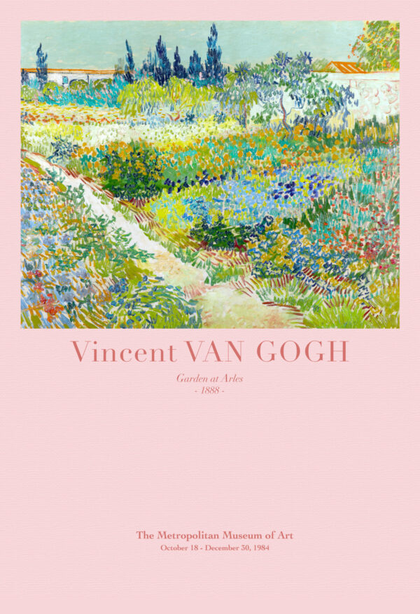 Vincent Van Gogh Flower Garden of Arles - 1888 - Poster