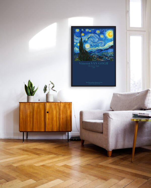 Vincent Van Gogh "Starry Night" - 1889 - Poster – Image 8