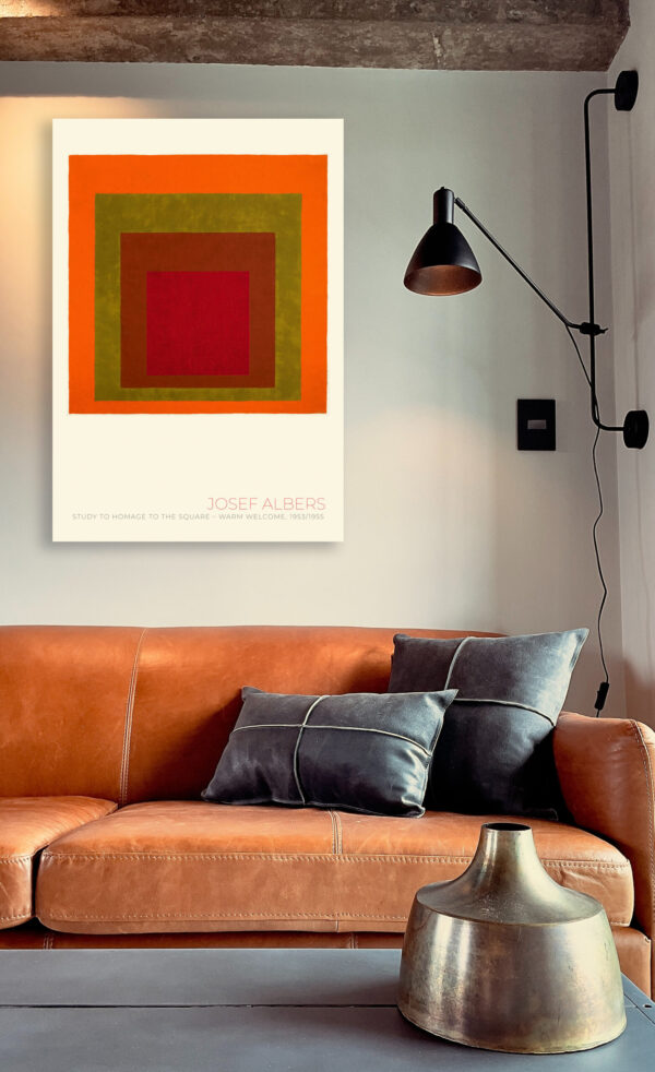 Josef Albers - Study to Homage to the Square - Warm Welcome, 1953/1955 - Poster – Image 9