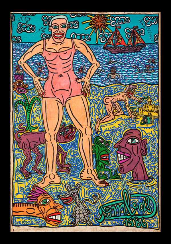 Yvette Roudoudi - Robert Combas - 1986 - Poster